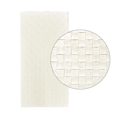 Panel Mural de Piedra Flexible Natural Trieste Mosaic Beige 118x58cm - Revestimiento Pared impermeable