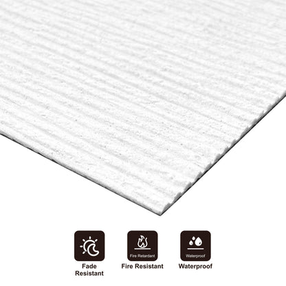 Panel Mural de Piedra Flexible Natural Turin White 120x60cm - Revestimiento Pared impermeable