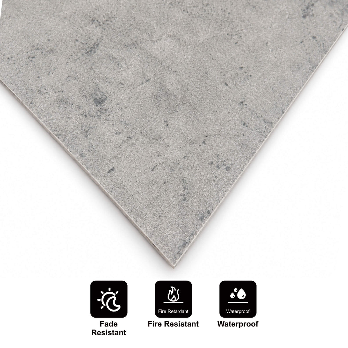 Panneau Mural en Pierre Flexible Naturelle Slim Verona Gris Ciment 120x58 - Revêtement Mural Imperméable