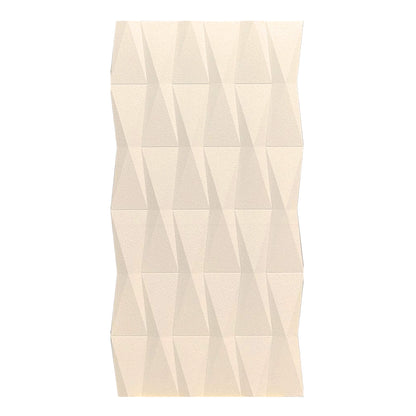 Pack 18 Painéis Parede 3D de Poliuretano Rígido PU HD Geometry Série A Bege 120x60cm - Revestimento Decorativo Interior e Exterior