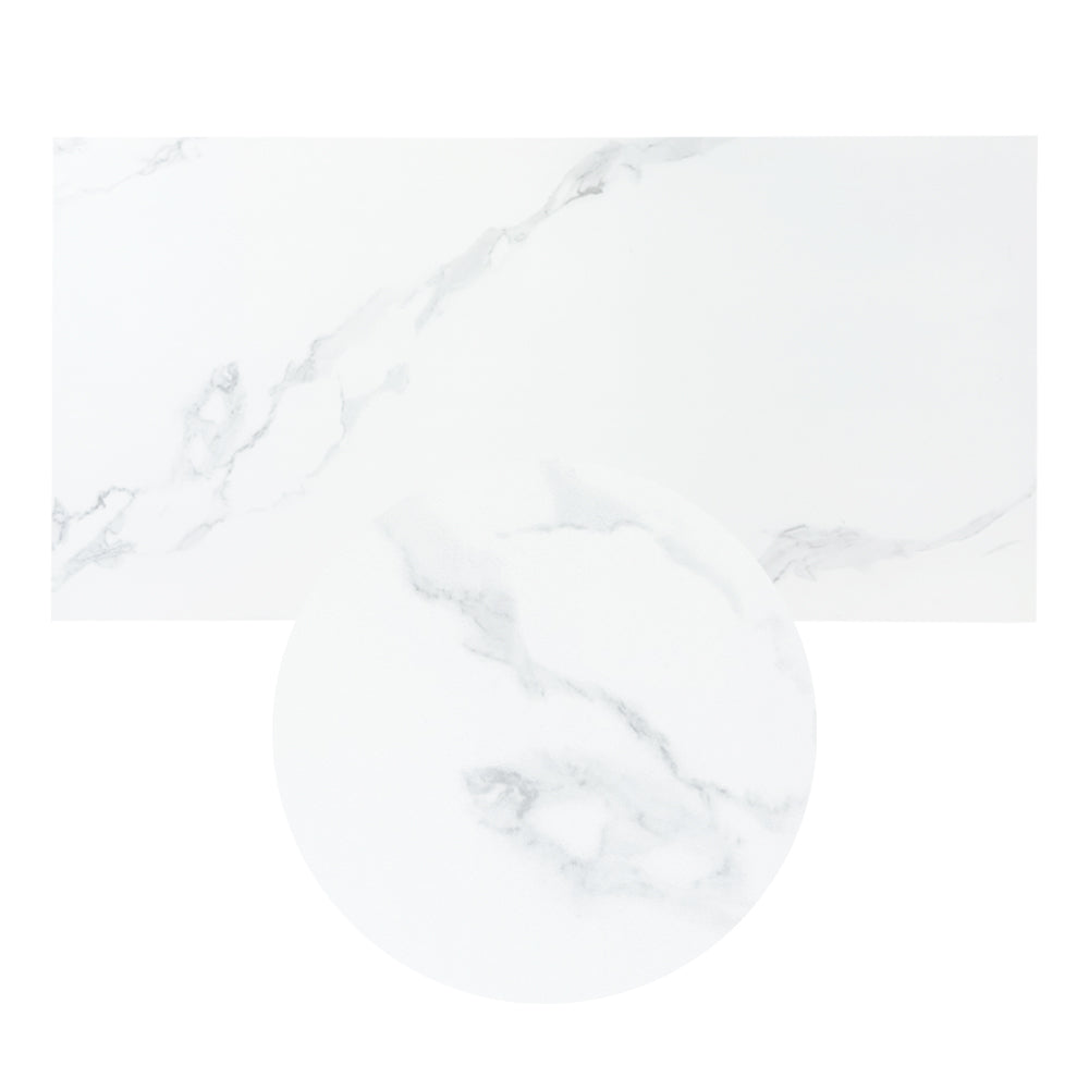 Revestimiento de Pared efecto Mármol Blanco Glaciar 120x60cm - Panel impermeable y fácil instalación