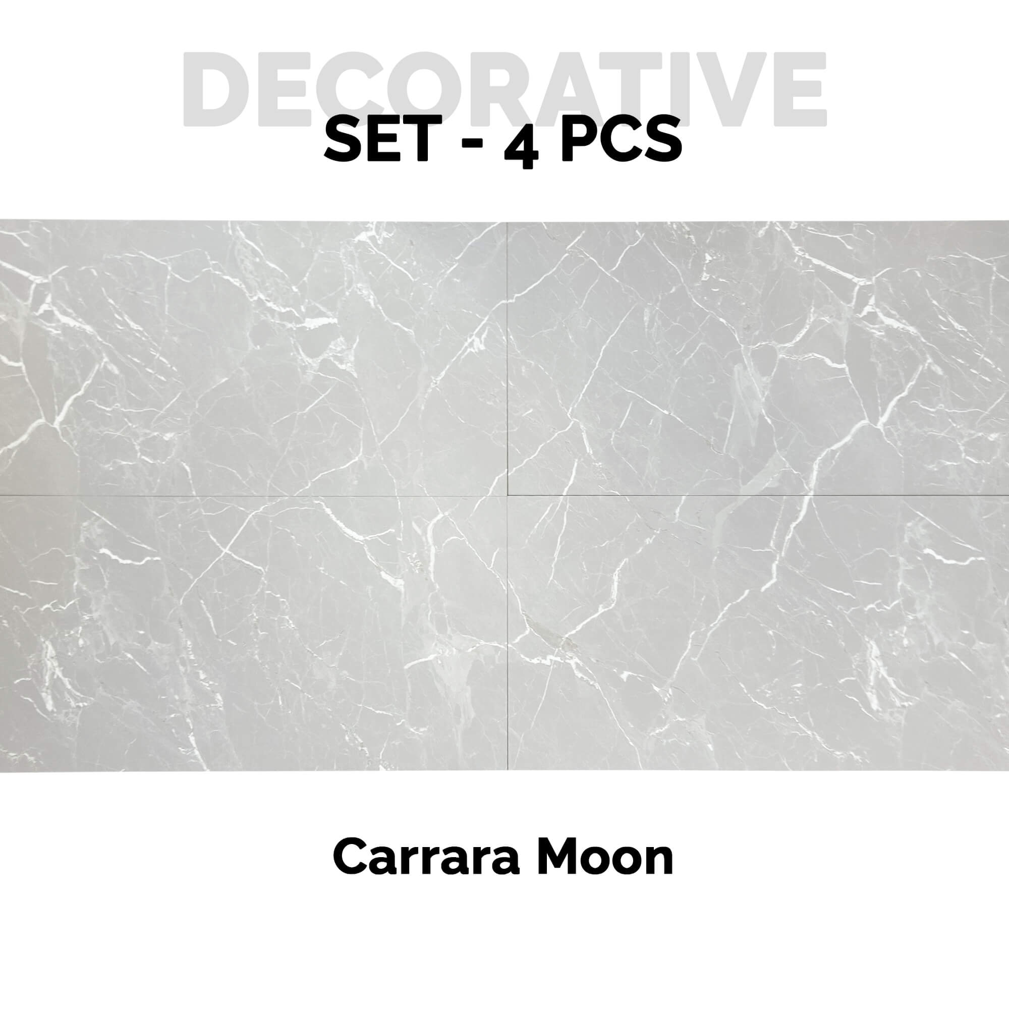 Revestimiento de Pared efecto Mármol Carrara Luna 120x60cm - Panel impermeable y fácil instalación