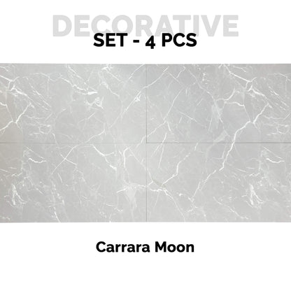 Revestimiento de Pared efecto Mármol Carrara Luna 120x60cm - Panel impermeable y fácil instalación