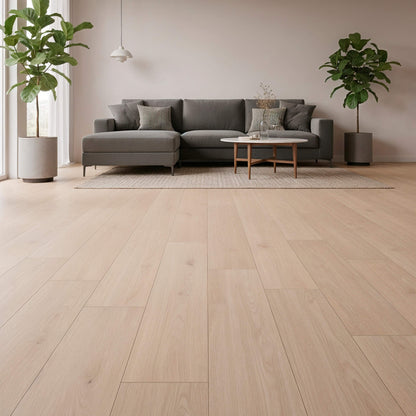 Piso Vinílico SPC Click Carvalho Claro com Isolante incorporado - Malmö 1250x190x5mm