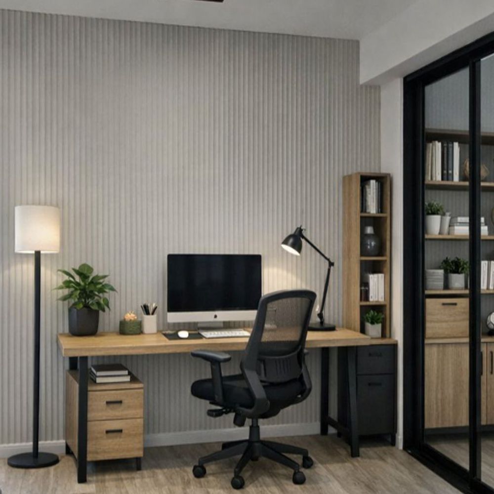 Panel Mural de Piedra Flexible Natural Trento Gris Claro 120x60cm - Revestimiento Pared impermeable