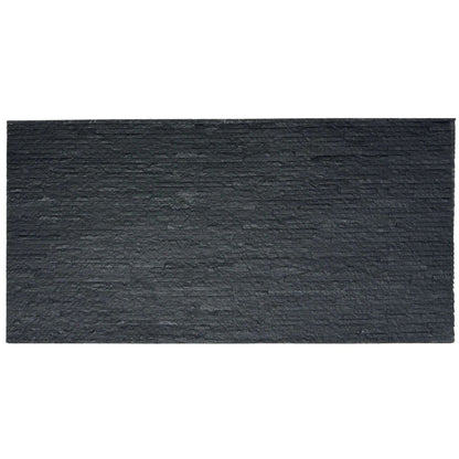 Panel Mural de Piedra Flexible Natural Venecia Negro 120x60cm - Revestimiento Pared impermeable