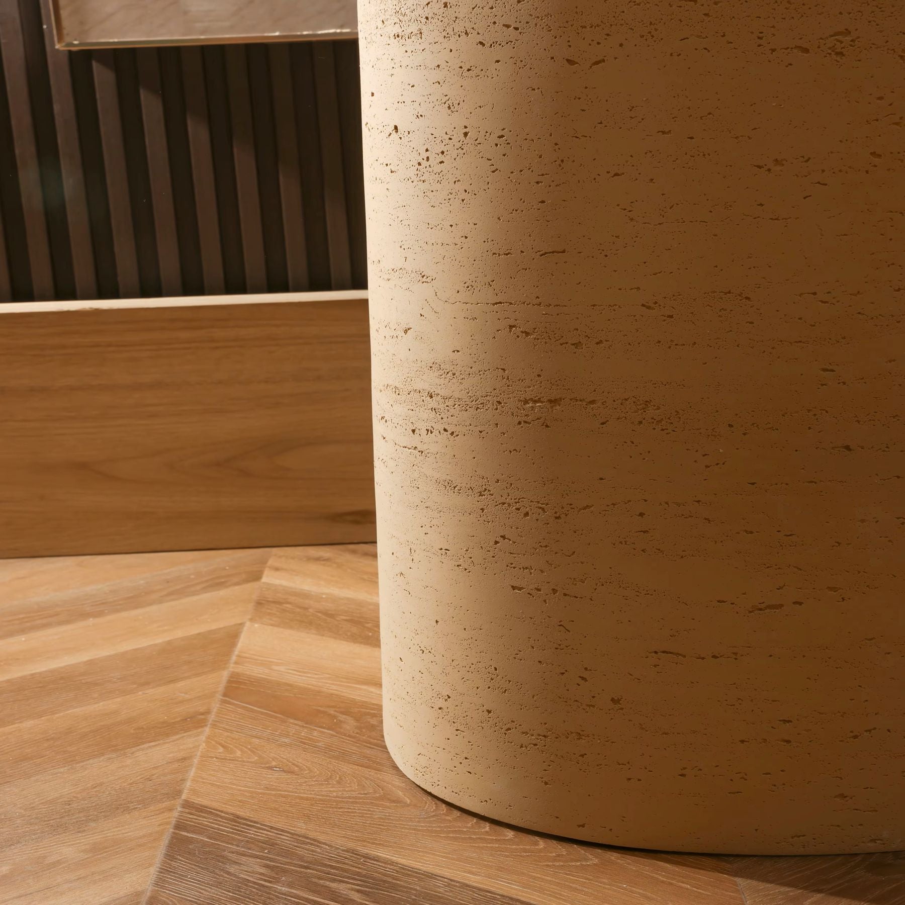 Panel Mural de Piedra Flexible Natural Roma Beige 120x60cm - Revestimiento Pared impermeable
