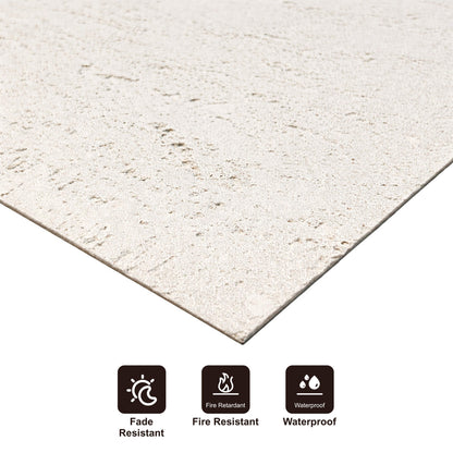 Panel Mural de Piedra Flexible Natural Roma Beige 120x60cm - Revestimiento Pared impermeable
