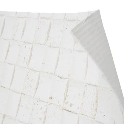 Panel Mural de Piedra Flexible Natural Trieste Mosaic Blanco 118x58cm - Revestimiento Pared impermeable